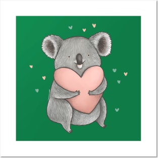 Koala Heart Posters and Art